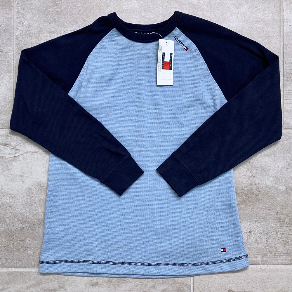 NEW TOMMY HILFIGER Boy's Blue Crew Neck Shirt